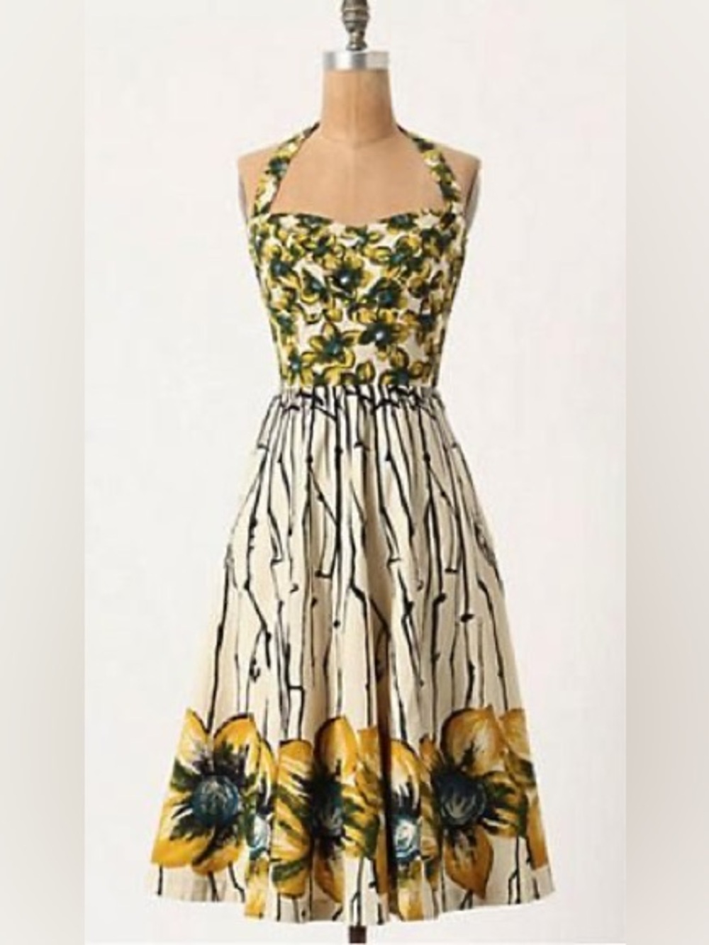 Anthropologie Girls From Savoy Burgeoning Hypericum Floral Dress